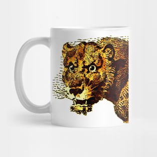 Comic and african lioness Mug